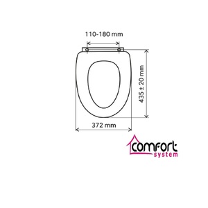 Szürke, beton hatású MDF Soft Close WC ülőke